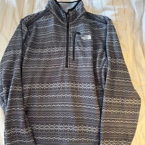 The North Face Men's Gray Zip-Up Sweater